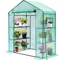 Serre portable pour plantes de jardin, balcon et terrasse, porte enroulable, couverture en PE imperméable, plusieurs tailles et couleurs