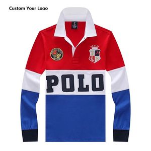เสื้อโปโล 2026 ปักโลโก้ได้ 100% ผ้าฝ้าย คุณภาพสูง แฟชั่น แขนยาว ระบายอากาศดี เสื้อโปโลแฟชั่นสำหรับผู้ชาย - Product Image 3