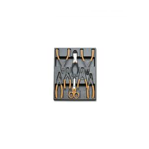 Bandeja de herramientas termoformada dura BETA con alicates cortadores de alambre Tijeras-vacía - Product Image 1
