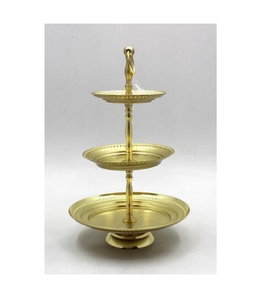 Soporte de servidor de pastel de metal decorativo hecho a mano forma redonda nueva llegada con diseño elegante para decoración de mesa herramienta del fabricante - Product Image 1