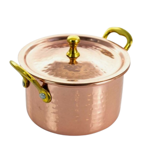 Diseño moderno Características sostenibles Asas de olla de cocina de metal de cobre de alta calidad Uso de cocina de olla de buffet duradera - Product Image 2