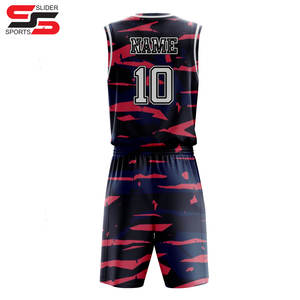 ชุดเครื่องแบบบาสเก็ตบอลชุดบาสเก็ตบอลแห้งเร็วสำหรับเด็กดีไซน์ใหม่ - Product Image 2