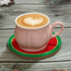 Sous-verres en verre à fruits faits à la main au design bohème créatif, de haute qualité, écologiques, personnalisables, isolants et originaux pour le bureau - Product Image 6