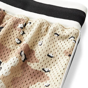 Short en maille personnalisé de haute qualité hommes imprimé basket-ball Double couche short en maille été noir short en maille - Product Image 6