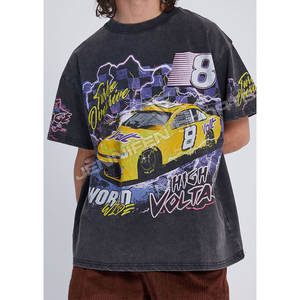 Camiseta de Hombre con Logotipo Personalizado, Estilo Vintage, Lavado Ácido, Impresión DTG/DTF, Ligera, Transpirable, de Secado Rápido, Manga Corta, 100% Algodón, Corte Regular - Product Image 2