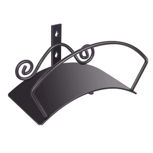 Support de tuyau d'arrosage en fonte de haute qualité accessoires de jardin en métal finition de revêtement en poudre noire support de tuyau d'arrosage de bonne qualité - Product Image 4