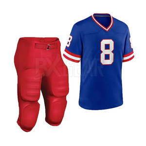 Nuevo conjunto de uniforme de fútbol americano profesional hecho de tela transpirable ligero, duradero y cómodo - Product Image 2