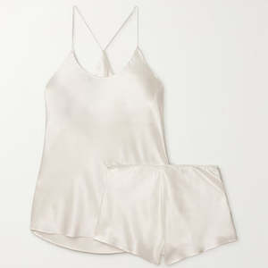 Suspender <b>Robe</b> <b>Satin</b> Suit Fashionable and Comfortable <b>Women's</b> <b>Satin</b> Pajamas Two-piece <b>Satin</b> <b>Women's</b> Pajamas - Product Image 3