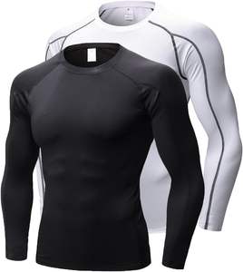 Chemises décontractées de compression de haute qualité pour hommes Direct Manufacturer Custom Logo Printing Hot Selling Plus Size OEM/ODM Services. - Product Image 1