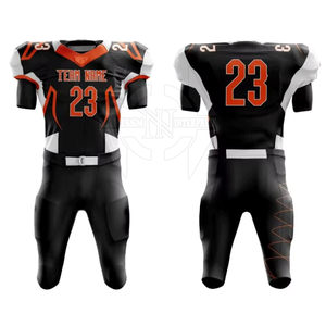 Uniforme de fútbol americano de calidad superior para hombre, estampado de transferencia de calor, manga corta, talla grande, oferta de color personalizado completo - Product Image 1