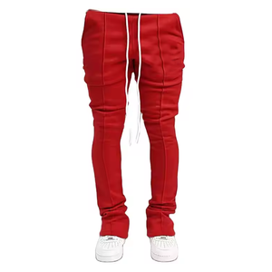 Pantalones de chándal de gimnasio para hombre personalizados hechos en Pakistán, tela Oxford recta, 100% poliéster, ropa de calle informal con cordón - Product Image 6