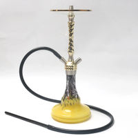 Narguilé de grande qualité design personnalisé Accessoires pour fumer Narguilé grand verre acier inoxydable Narguilé au prix de gros Inde