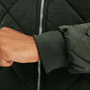 Chaqueta Bomber de invierno personalizada OEM para hombre, cortavientos con cuello levantado de alta calidad, prendas de vestir, ropa informal, cortavientos de invierno de tela - Product Image 6