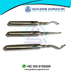 Elevador Dental de Acero Inoxidable, 3 Piezas, Elevador de Dientes, Clareador, Mango Hexagonal Curvo, Instrumento Quirúrgico para Dentistas - Product Image 3