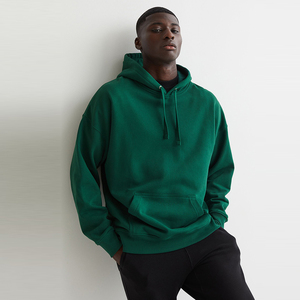 Sudadera con capucha de lana de talla grande personalizada para hombre, sudaderas de moda de invierno con estampado Digital, diseño bordado de seda abullonada - Product Image 2