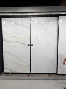 Premium Modern 1200x1200mm Baldosas de piedra sinterizada Estilo europeo Antideslizante Porcelana Aspecto de mármol Piedra artificial pulida - Product Image 3