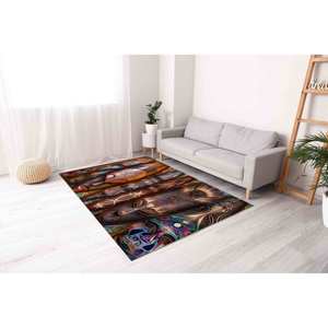 African <b>Mask</b> Rug: Salon Decor, Non-Slip Carpet,Nonwoven Thin Rug - Product Image 5