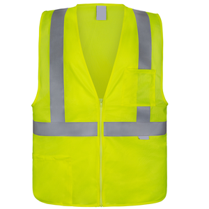Gilet de sécurité haute visibilité OEM avec poches cargo Gilet de sécurité réfléchissant écologique Logo personnalisé Direct usine - Product Image 1