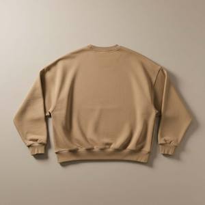 Sudadera Personalizada de Marca Urbana, 370 Gramos, Felpa de Algodón Grueso, 100% Algodón, Transpirable, Ecológica, Estilo Vintage, Color Avena, Corte Regular - Product Image 2