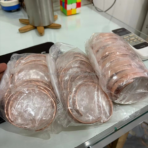 Bracelet magnétique religieux en aluminium massif à triple nœud torsadé, nouveau design incroyable, bijoux à la mode, cadeau pour l'arthrite - Product Image 1