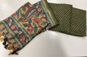 Sari étnico de diseñador de lino exclusivo indio, última moda estampada tradicional para fiesta, Ropa Étnica nupcial, fantasía más vendida - Product Image 6