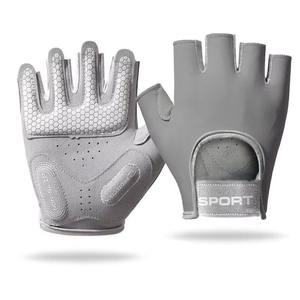 Guantes antideslizantes de medio Dedo de neopreno para gimnasio, agarre de panal, entrenamiento de fuerza transpirable, Fitness, ciclismo, equipo de levantamiento de pesas - Product Image 1