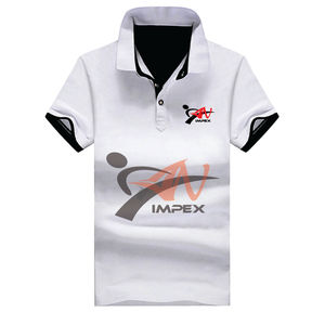 Alta calidad 100% algodón hombres manga corta para Polo logotipo personalizable antiarrugas sólido tejido venta al por mayor opción en blanco - Product Image 5