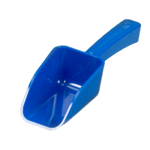 Cuillère de manutention alimentaire industrielle et de laboratoire bleue, fabriquée en Allemagne - Product Image 1