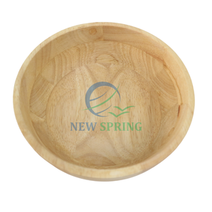 Durable Reusable <b>Wooden</b> <b>Salad</b> <b>Bowls</b> - 100% Natural Wood, Sustainable & Disposable-Look for Restaurants and Events - Product Image 1