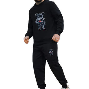 Meilleure vente Streetwear décontracté pour homme survêtement à séchage rapide coupe ajustée avec logo vente directe d'usine pour l'hiver grande taille - Product Image 1
