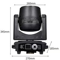 7*40W 7-Eye Honeycomb LED Moving Head, RGBW 4-en-1 Zoom Mélange de Couleurs, Télécommande DMX512 Lumière Beam