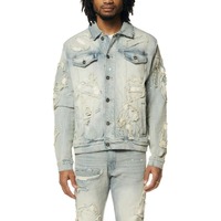 OEM Jeans et chemise en denim de haute qualité pour hommes, coupe slim, vente en gros OEM, 100% coton, pantalon en denim et chemise pour hommes, coupe ample