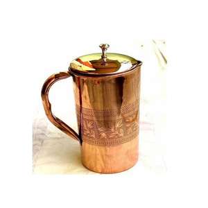 Best <b>Modern</b> Design Pure Copper Water Jug Summer Special Drinkware Healthy Indian Made for Party Use - Product Image 1