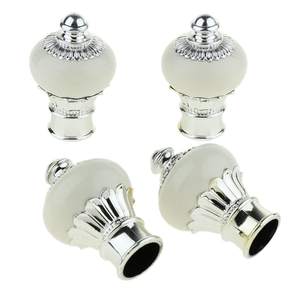 Diseño elegante (solo 2 remates) Barra de cortina Diseño de remate de madera Hardware de montaje Accesorios para el hogar Decoración Accesorios para cortinas - Product Image 5