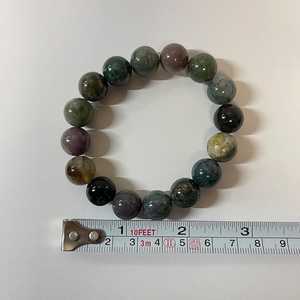 Bracciale in Pietra Naturale Stile Bohémien per Donne, Perle di Agata 12mm, Bracciale con Perline 7-8,5 Pollici con Confezione - Product Image 5