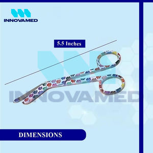 กรรไกรตัดผ้าพันแผลแบบมือถือ สแตนเลสคุณภาพสูง ป้องกันสนิม ใช้ซ้ำได้ สำหรับโรงพยาบาลและการผ่าตัด บริการ OEM - Product Image 3