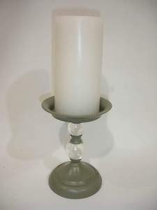 Luxury 5-Cup Glass <b>Candelabra</b> with Silver Metal Base, Premium Wedding Table Centerpiece, Handcrafted Crystal Votive Holder - Product Image 6