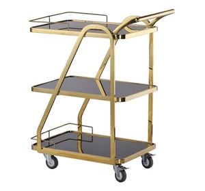 Carrito de servicio al por mayor Bar de servicio personalizado y carrito de hotel y restaurante Diseño único. - Product Image 1