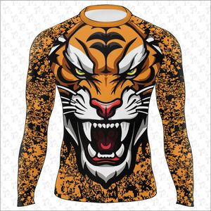 Camisetas de manga larga para hombre, ropa de compresión personalizada, protector de sarpullido Mma - Product Image 3