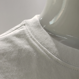 T-shirt blanc col rond pour femmes 100% coton DTG impression surdimensionné logo personnalisé t-shirt décontracté à manches courtes t-shirt pour les femmes - Product Image 4