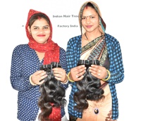 Extensions de cheveux humains indiens vierges bruts Remy, bouclés crépus, aspect 100% naturel, double trame machine, styles tissés