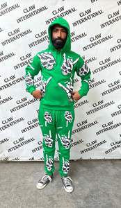 Conjunto Deportivo de Forro Polar 100% Algodón con Logotipo Personalizado, Ropa Deportiva Unisex para Gimnasio, Secado Rápido, Transpirable, Colores Personalizados - Product Image 4