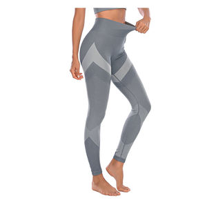 Survêtement de course à manches longues Gym Fitness Clothes Workout Top Pantalon de yoga taille haute Leggings Ensemble deux pièces pour femmes - Product Image 4