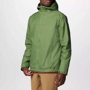 Chaqueta de lluvia para hombre de Color sólido de temporada de invierno/Chaqueta de lluvia con cremallera de precio más barato para hombre de buena calidad con tamaño y logotipo personalizados - Product Image 3