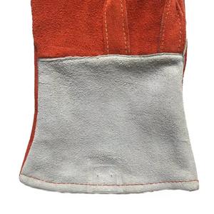Men Cow Split Industrial Construction Heat Resistant Safety Work <b>Gloves</b> Cowhide Leather <b>Welding</b> <b>Gloves</b> - Product Image 2