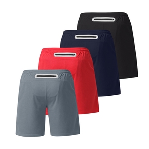 Venta al por mayor 2 en 1 Jogger Shorts Mens Gym Workout Short Running Shorts con bolsillo interior del teléfono Pantalones cortos deportivos de compresión para hombres - Product Image 5