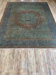 Tapis Oushak en laine nouée à la main de super qualité, grand tapis rectangulaire de luxe pour l'intérieur de la maison, haut abstrait pour le sol de la salle de prière - Product Image 2