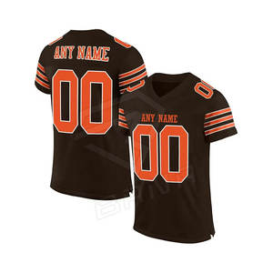 เสื้อเจอร์ซี่อเมริกันฟุตบอลไซส์ใหญ่พิเศษแบบสั้นใส่สบายผ้าเย็บจากดีไซเนอร์ - Product Image 5