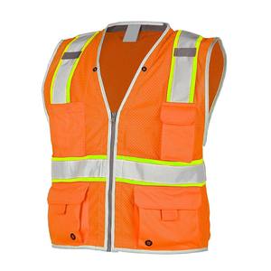 Chaleco de Seguridad Reflectante de Alta Visibilidad, Ligero, Impermeable, Unisex, Talla Grande, de Algodón, con Logotipo Personalizable - Product Image 1