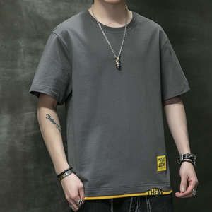 100% algodón puro algodón Streetwear Oversized Drop Shoulder personalizado de alta calidad serigrafía peso pesado camisetas para hombre - Product Image 2